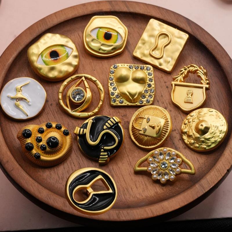 Vintage Metal Button Heart Sha - Embellish Craft ulasan dan harga