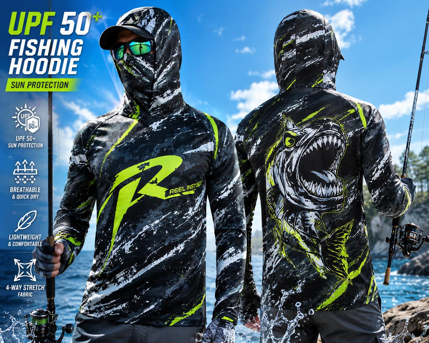 Outdoor Sun Protective Long Sl - Embellish Knit ulasan dan harga