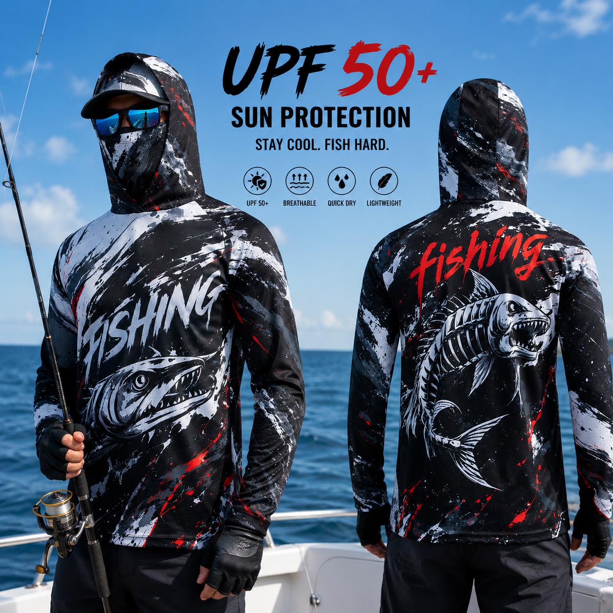 Outdoor Sun Protective Long Sl - Embellish Knit ulasan dan harga