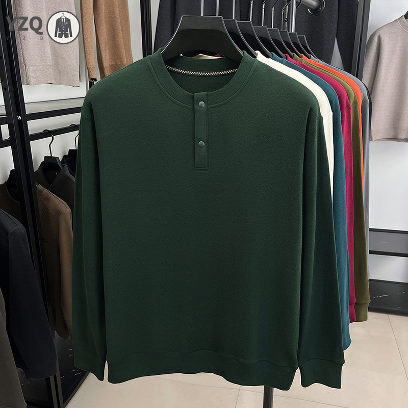 Warm Brushed Knit Henley Long  - Embellish Knit ulasan dan harga
