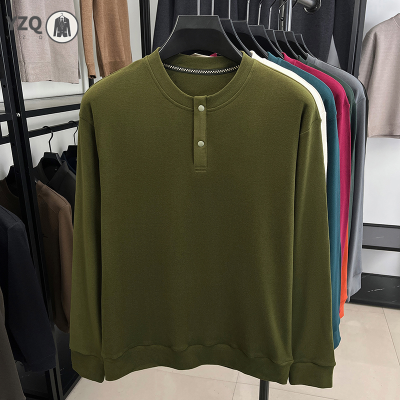 Warm Brushed Knit Henley Long  - Embellish Knit ulasan dan harga