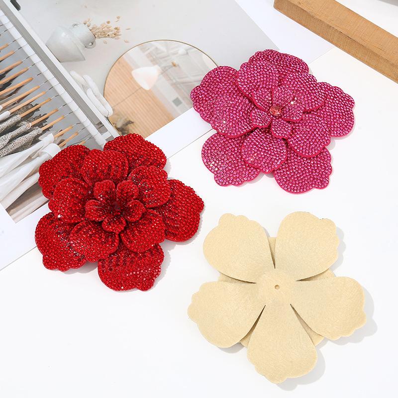 1pc Three-dimensional Camellia - Sew On Rhinestone ulasan dan harga