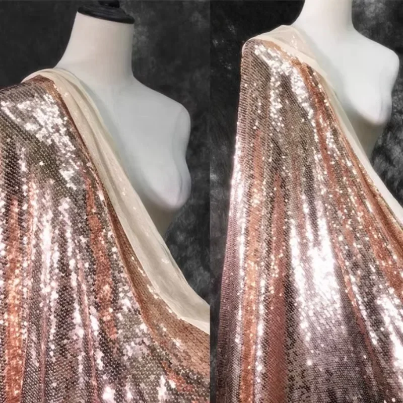 Mesh Sequin Fabric Matte Elast - Crystal Mesh Fabric ulasan dan harga