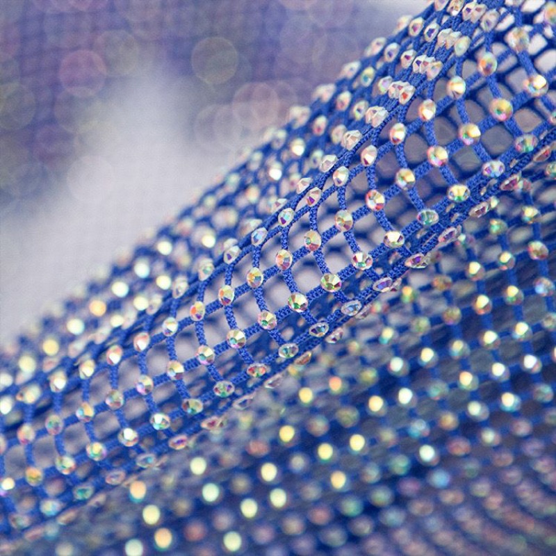 50x120cm Sewing Rhinestones Me - Crystal Mesh Fabric ulasan dan harga