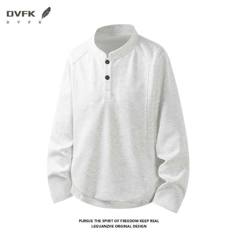 Men Raglan Sleeve Henley Long  - Embellish Knit ulasan dan harga