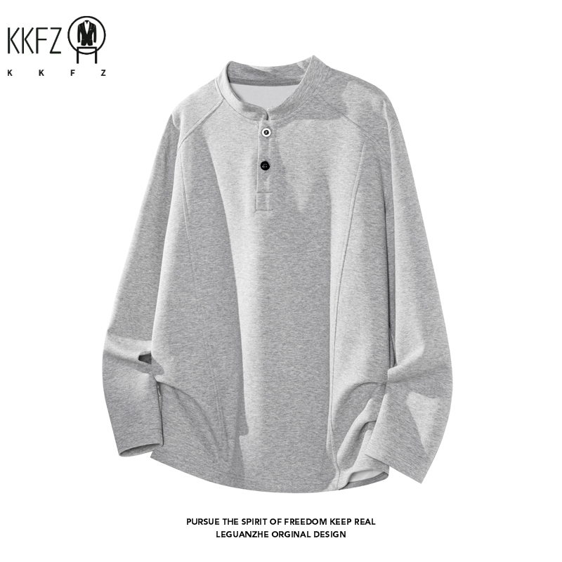 Male Raglan Sleeve Henley Pull - Embellish Knit ulasan dan harga
