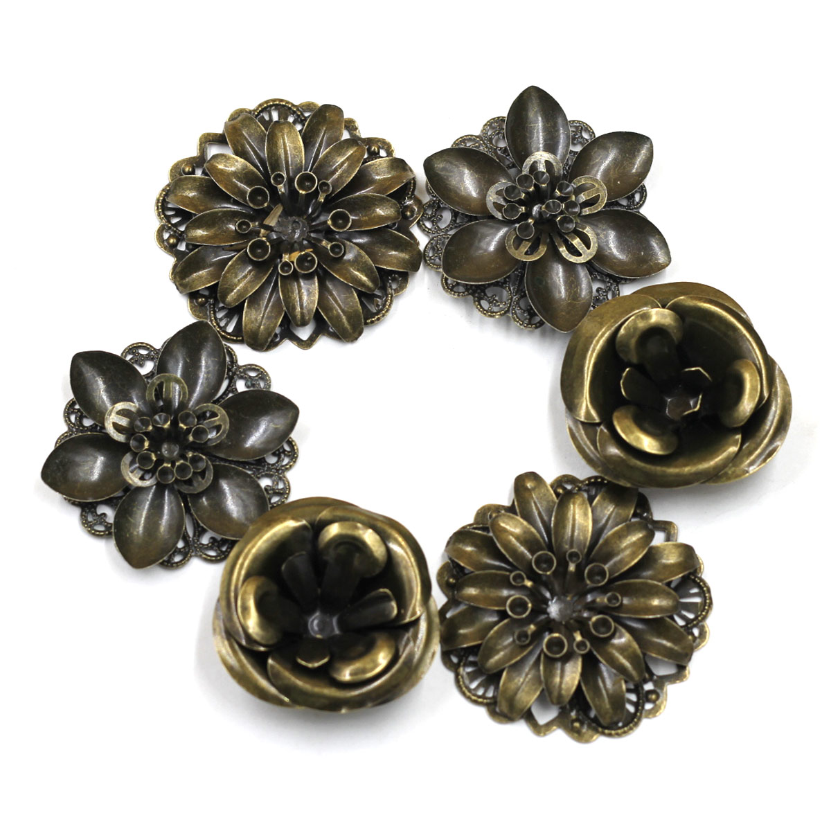 6Pcs Embellishments Combinatio - Craft Embellishments ulasan dan harga