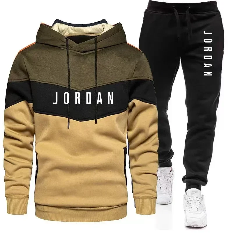 Men Jordan Letter Print Tracks - Embellish Knit ulasan dan harga