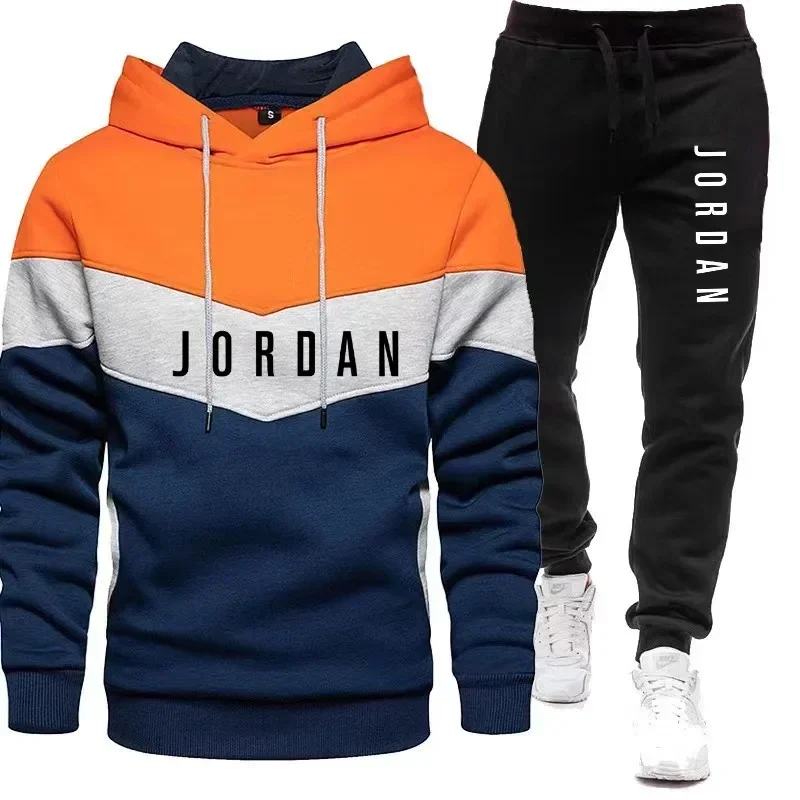 Men Jordan Letter Print Tracks - Embellish Knit ulasan dan harga