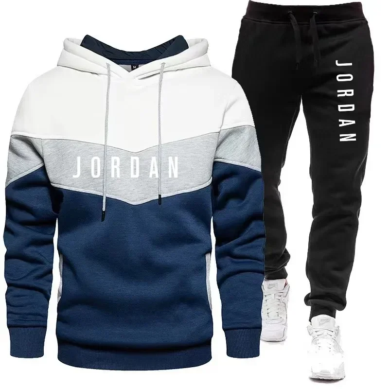 Men Jordan Letter Print Tracks - Embellish Knit ulasan dan harga