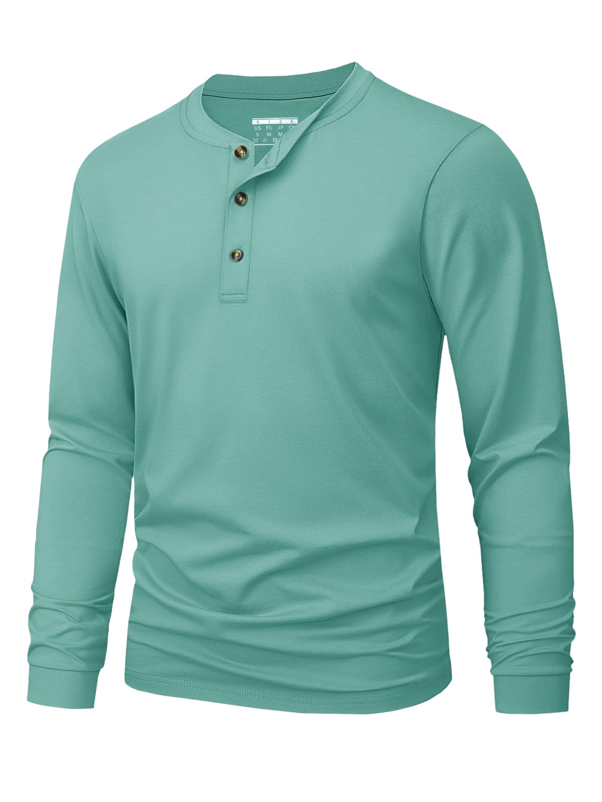 Men's Henley T-Shirt Simple So - Embellish Knit ulasan dan harga
